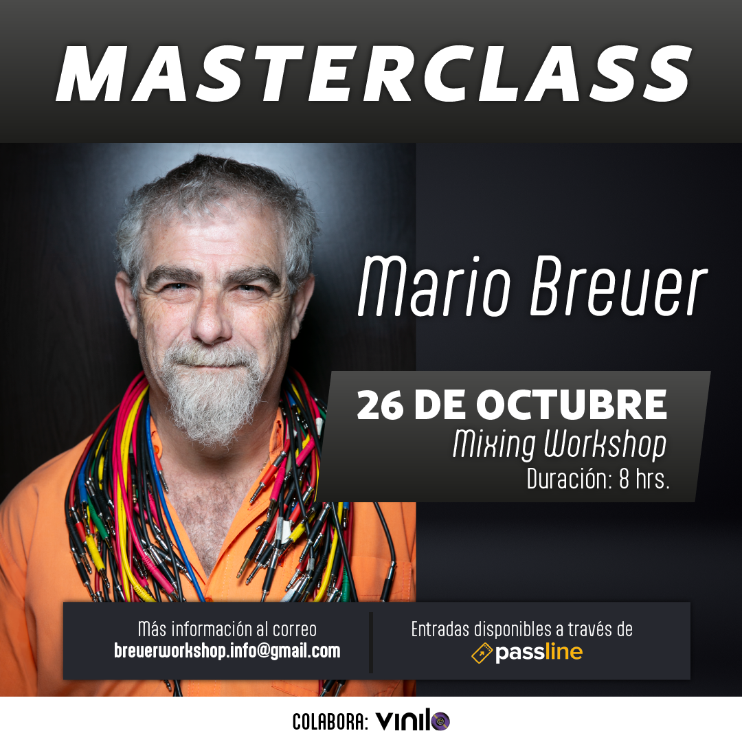 Imperdible: Mario Breuer ofrecerá clase de producción musical